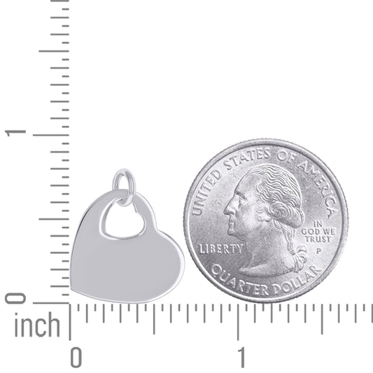925 Sterling Silver  6.5mm Pendant Silver Plated