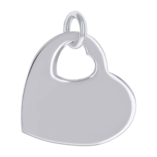 925 Sterling Silver  6.5mm Pendant Silver Plated