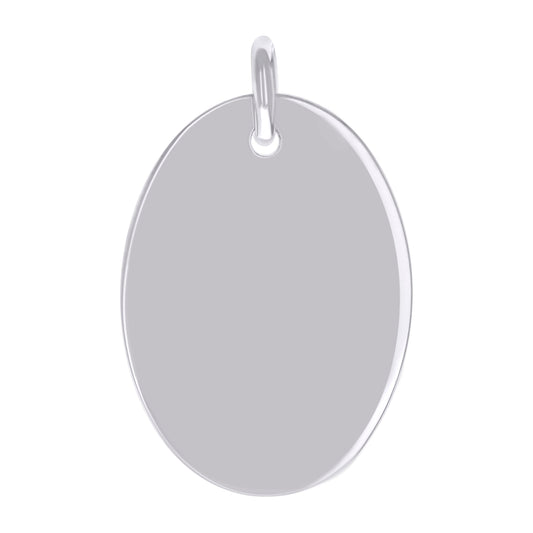 925 Sterling Silver  6.5mm Pendant Silver Plated