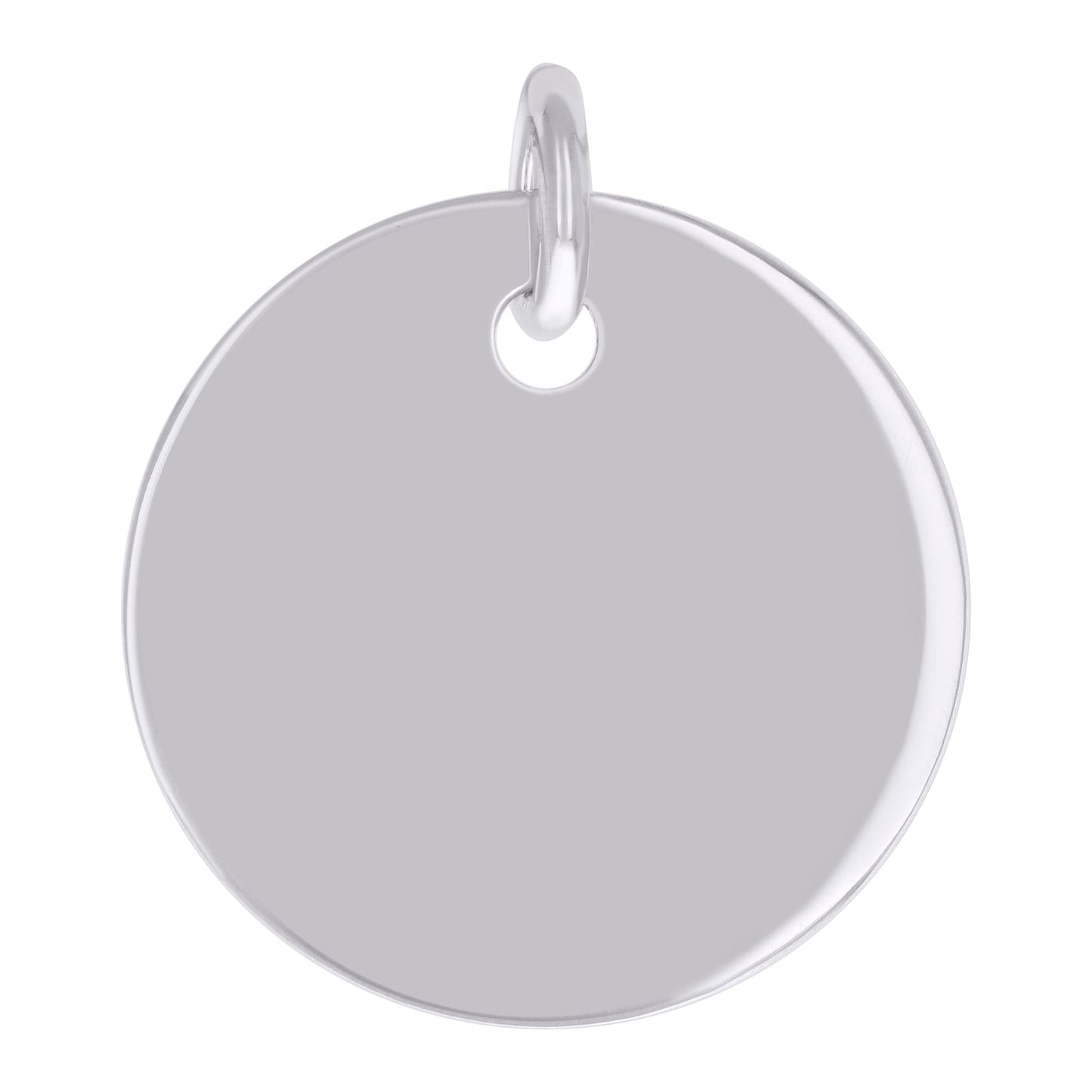 925 Sterling Silver  6.5mm Pendant Silver Plated