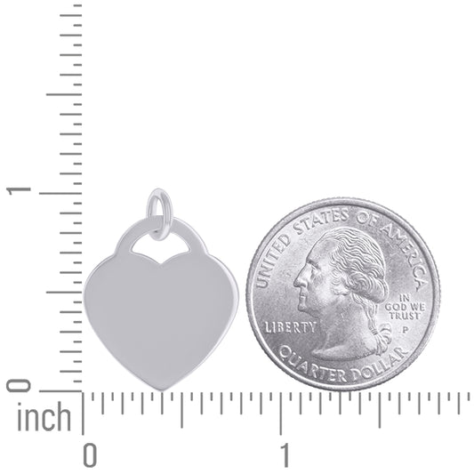 925 Sterling Silver  6.5mm Pendant Silver Plated