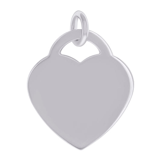 925 Sterling Silver  6.5mm Pendant Silver Plated