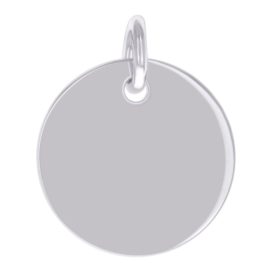 925 Sterling Silver  6.5mm Pendant Silver Plated