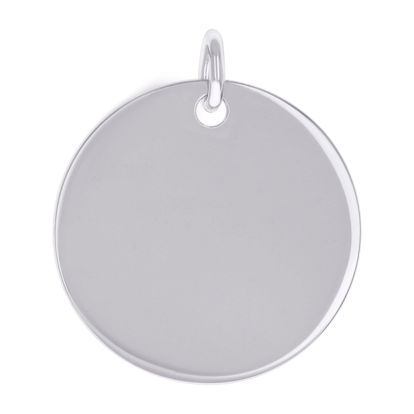 925 Sterling Silver  6.5mm Pendant Silver Plated