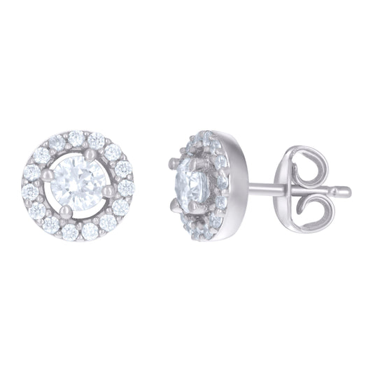 925 Sterling Silver Cz Earring