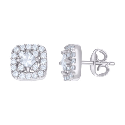 925 Sterling Silver Cz Earring