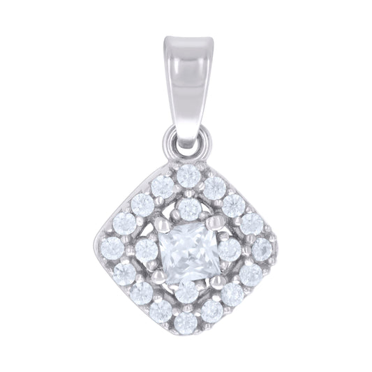 925 Sterling Silver Cz Pendant