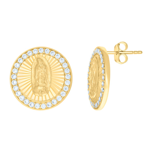 10Kt Gold Cz Earrings