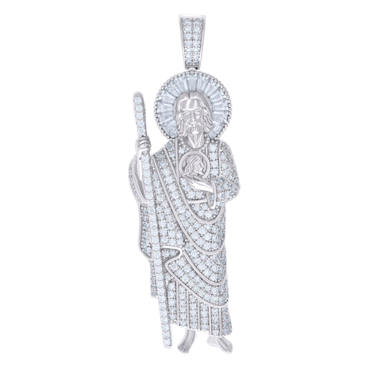 925 Sterling Silver R:1.68Ctw, B:1.18Ctw Moissanit