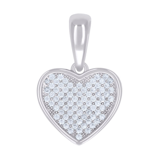 925 Sterling Silver 0.40Ctw Moissanite Pendant