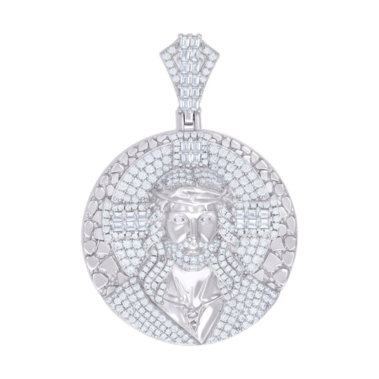 925 Sterling Silver R:2.49Ctw,B:1.18Ctw Moissanite