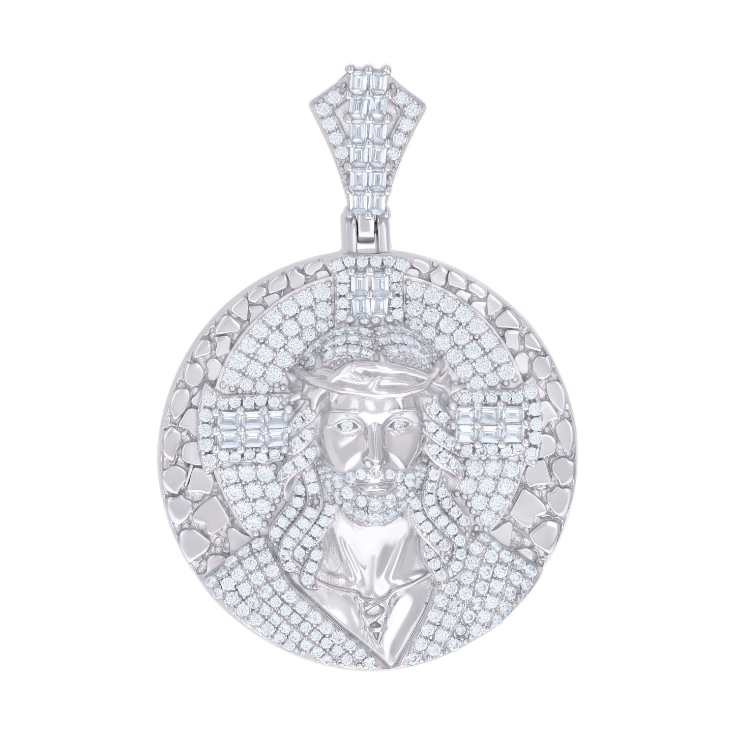 925 Sterling Silver R:2.49Ctw,B:1.18Ctw Moissanite