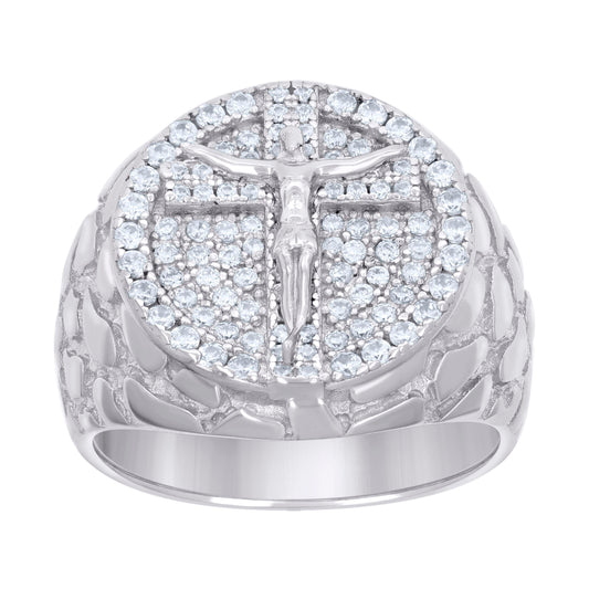 925 Sterling Silver 0.98Ctw Moissanite Ring S7