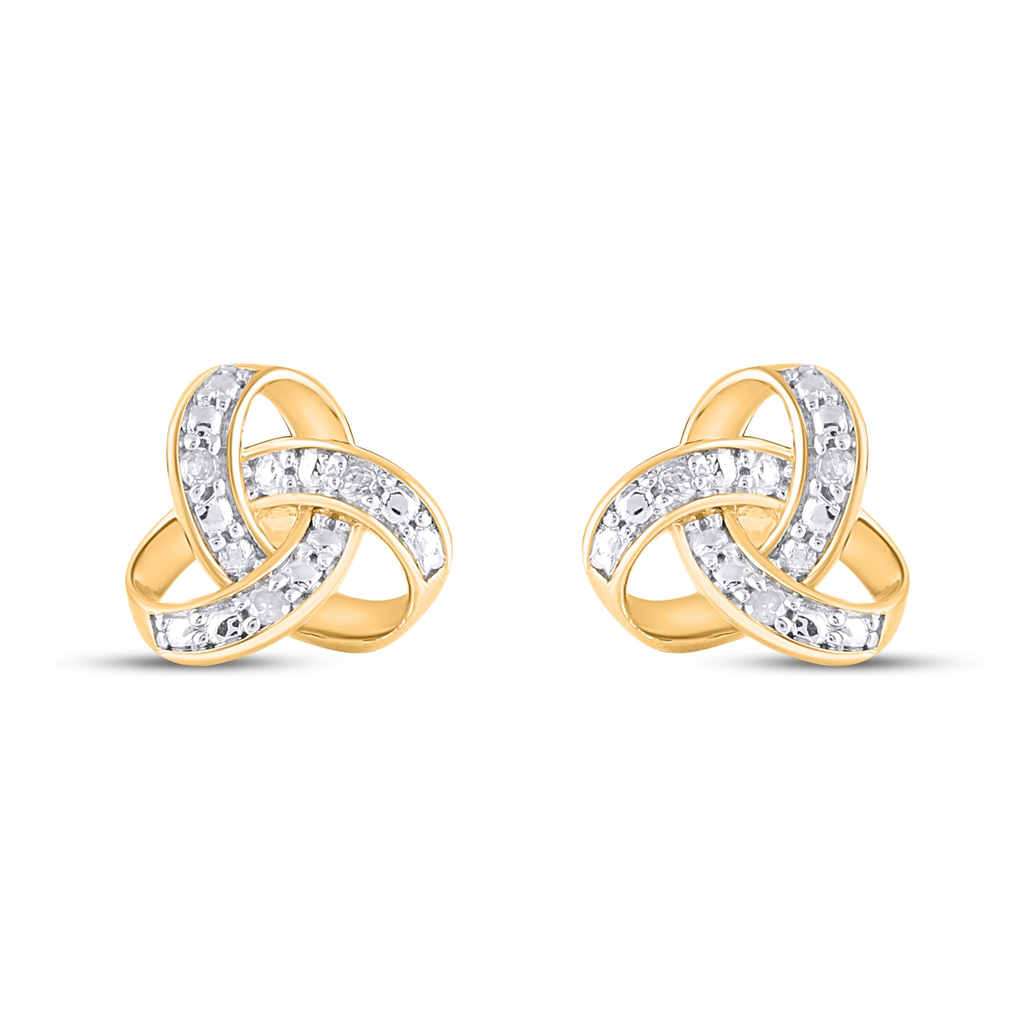 925 SS 0.02CT D- EARRINGS