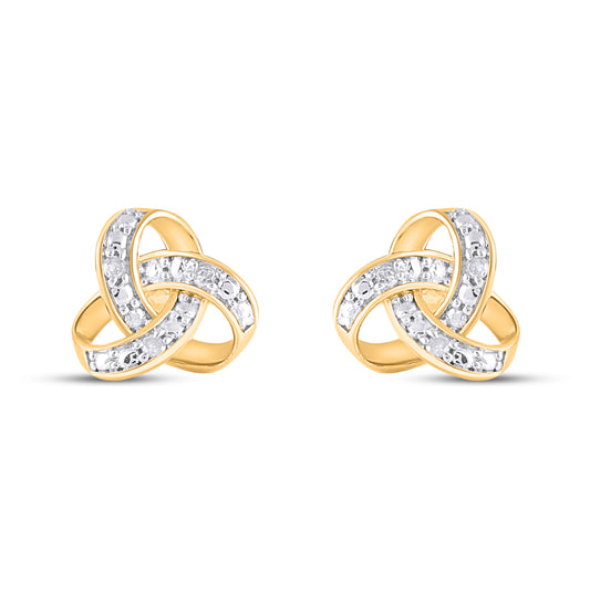 925 SS 0.02CT D- EARRINGS