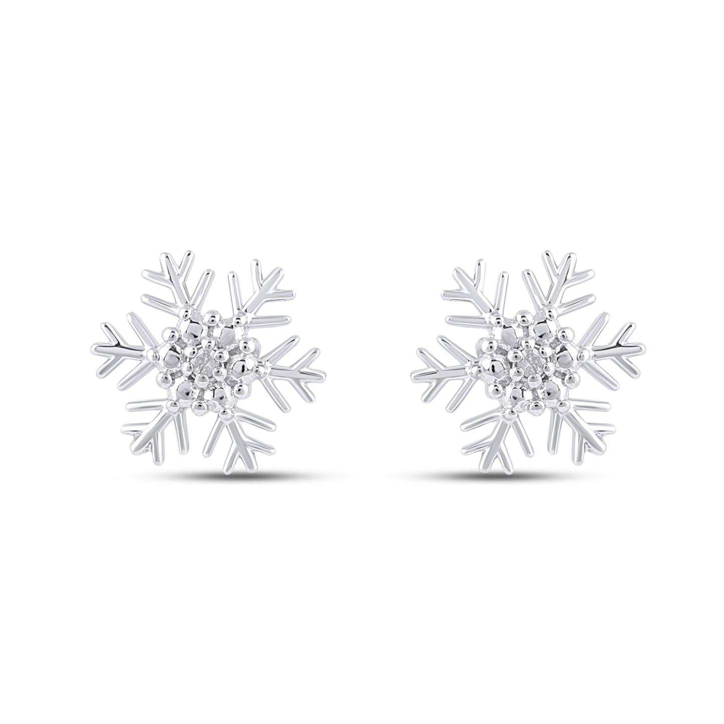 925 SS 0.01CT D- EARRINGS