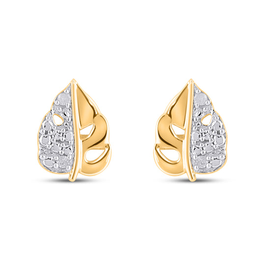 925 SS 0.03CT D- EARRINGS