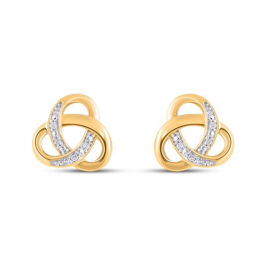 925 SS 0.02CT D- EARRINGS