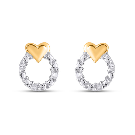 925 SS 0.02CT D- EARRINGS