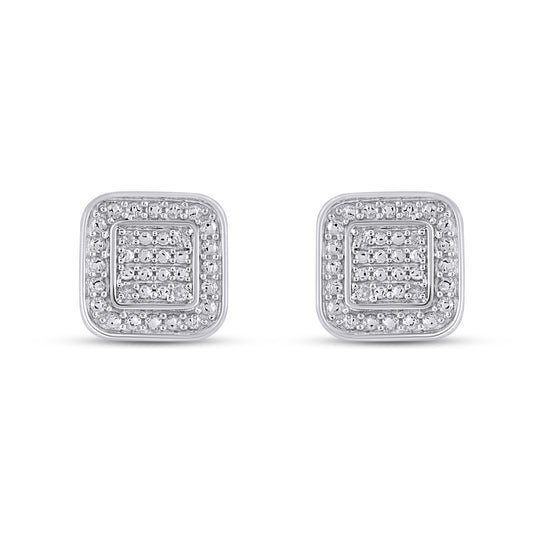 925 SS 0.02CT D- EARRINGS