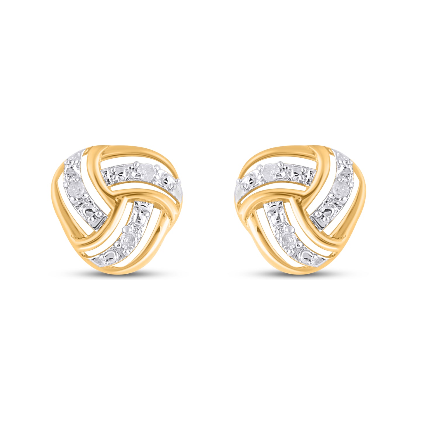 925 SS 0.02CT D- EARRINGS