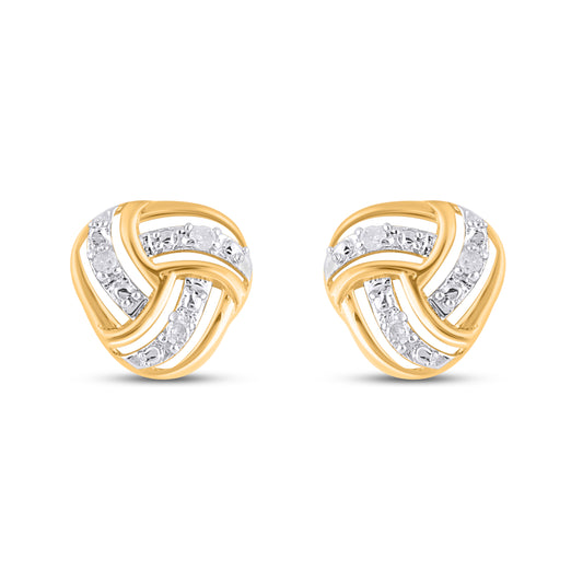 925 SS 0.02CT D- EARRINGS