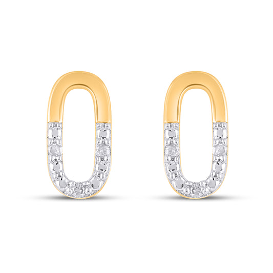 925 SS 0.02CT D- EARRINGS