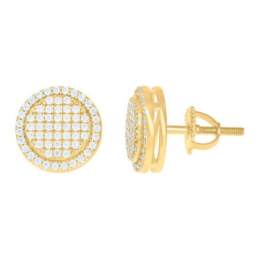 925 Silver Earrings With Moissanite Ctw 2.80