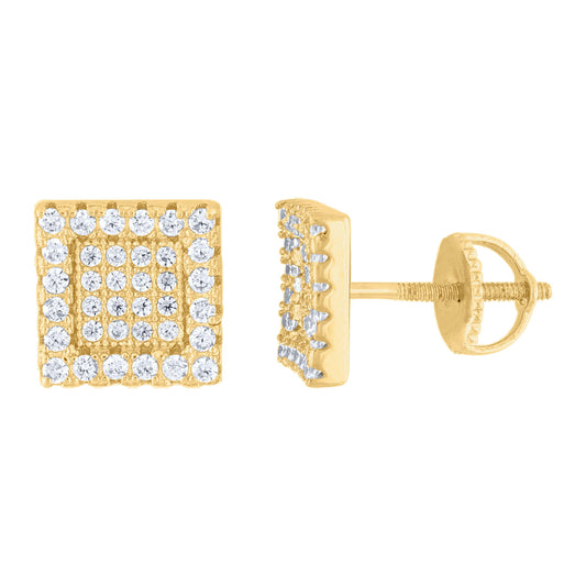 925 Sterling Silver 0.53Ctw Moissanite Earrings