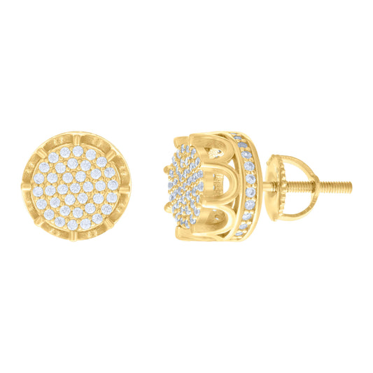 925 Sterling Silver 0.74Ctw Moissanite Earrings