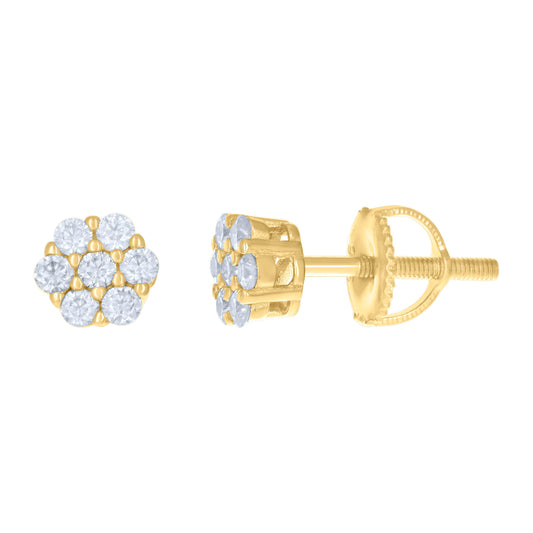 925 Sterling Silver 0.31Ctw Moissanite Earrings
