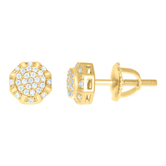 925 Sterling Silver 0.22Ctw Moissanite Earrings