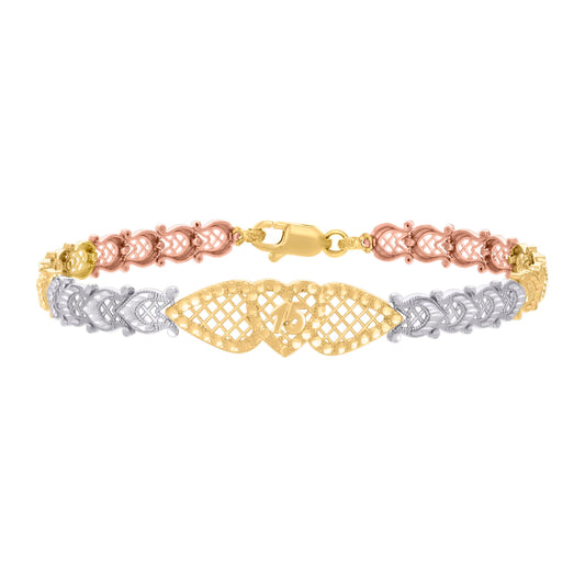 14Kt Gold Cz Bracelet