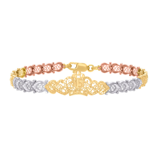 14Kt Gold Cz Bracelet