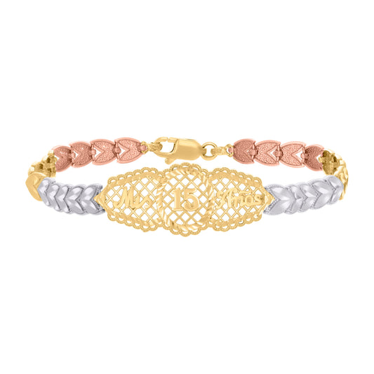 14Kt Gold Cz Bracelet
