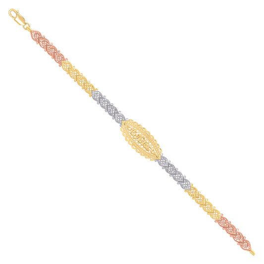 14Kt Gold Cz Bracelet