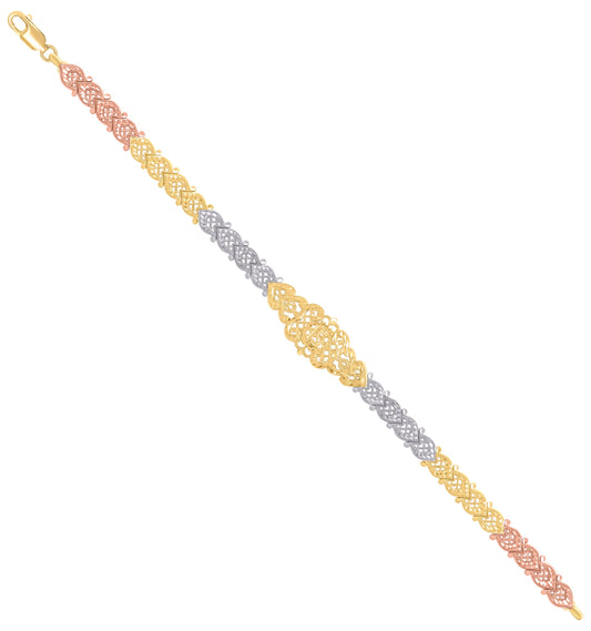 14Kt Gold Cz Bracelet