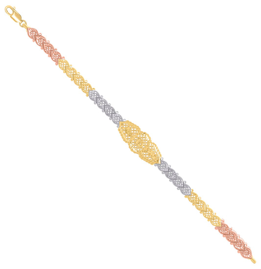 14Kt Gold Cz Bracelet