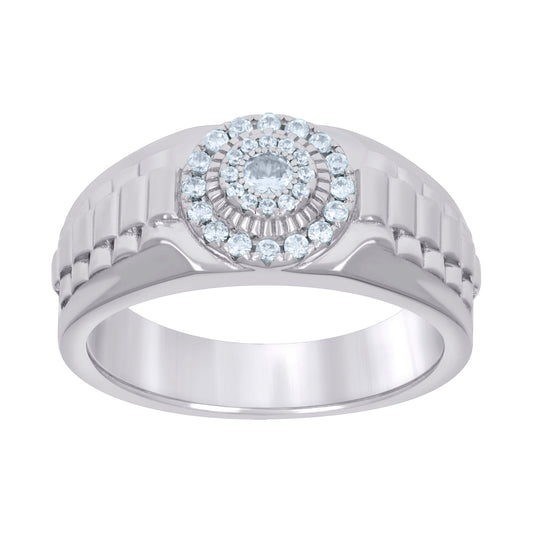 925 Sterling Silver Cz Ring S8