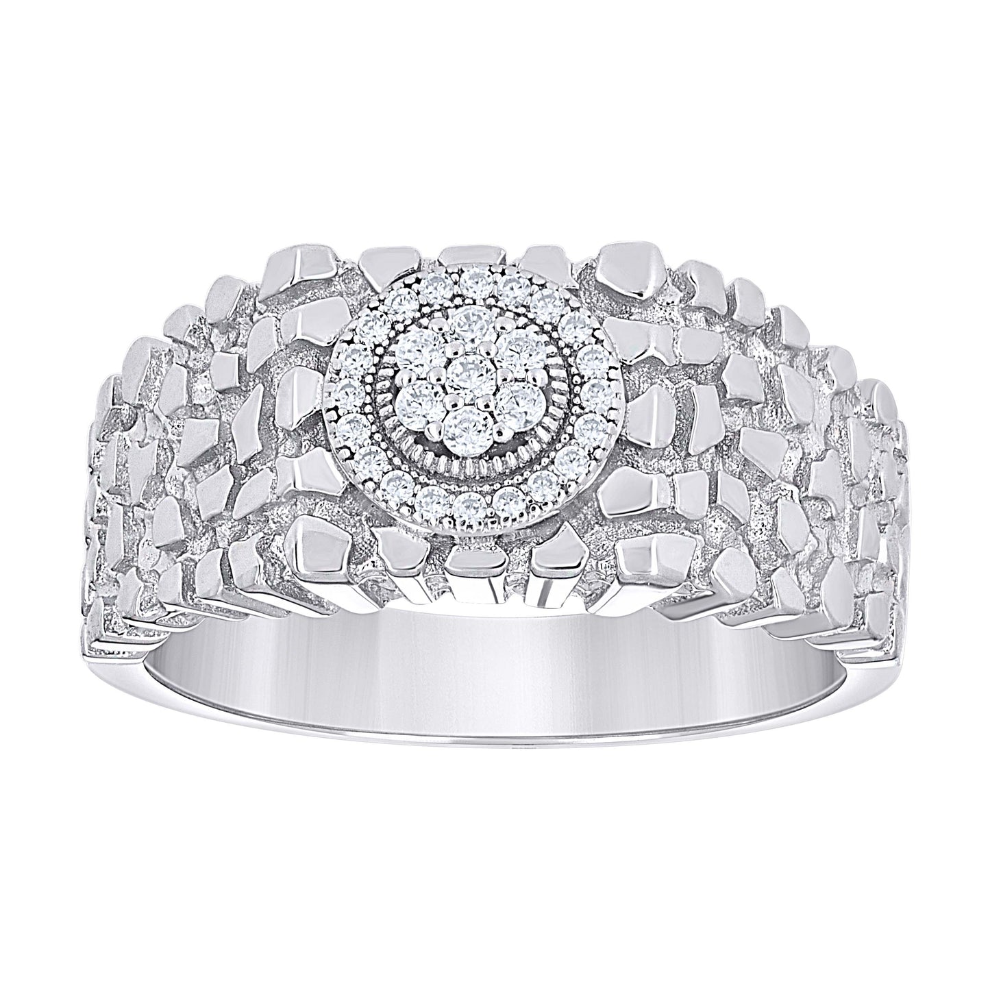 925 Sterling Silver Cz Ring S8