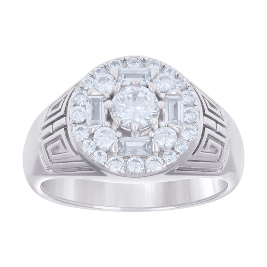 925 Sterling Silver Cz Ring S8