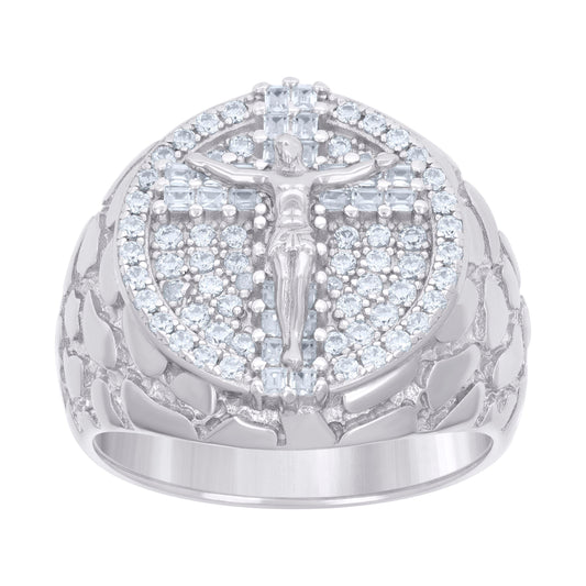 925 Sterling Silver Cz Ring S8