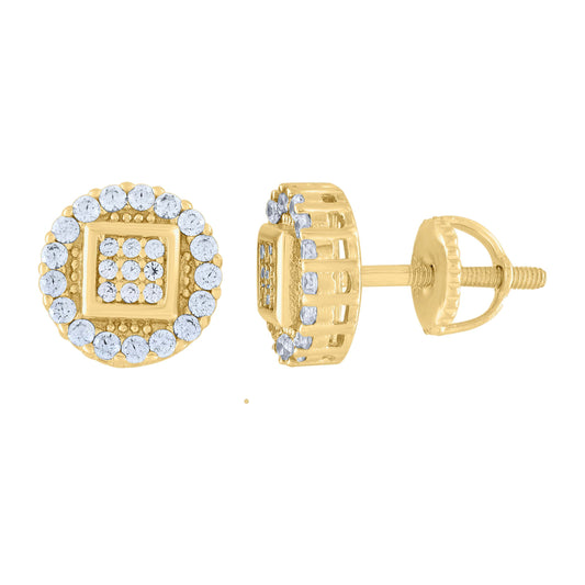 925 Silver Earrings With Moissanite Ctw 0.84