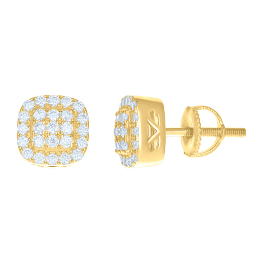 925 Sterling Silver 0.94Ctw Moissanite Earrings
