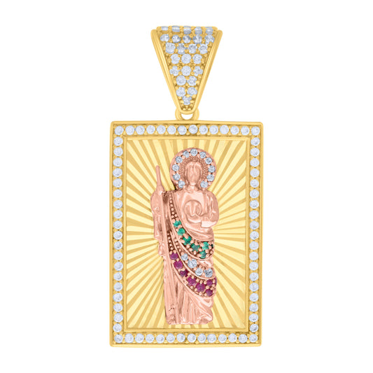 14Kt Gold Cz Pendant