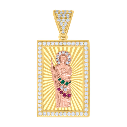 14Kt Gold Cz Pendant