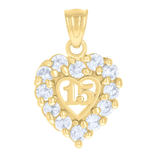 14Kt Gold Cz Pendant