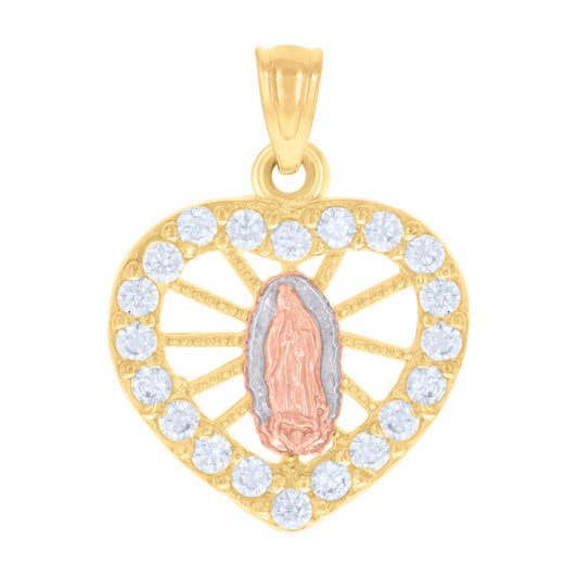 14Kt Gold Cz Pendant