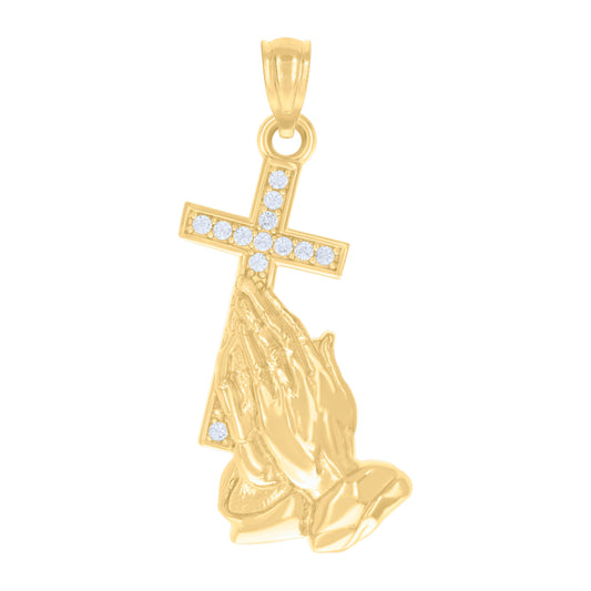 14Kt Gold Cz Pendant