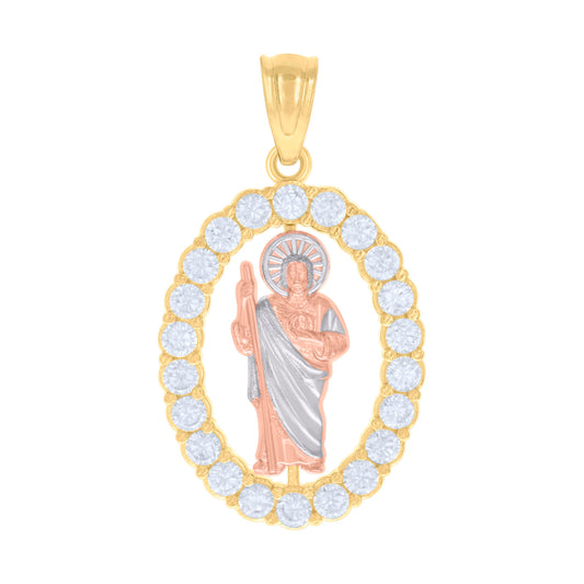 14Kt Gold Cz Pendant